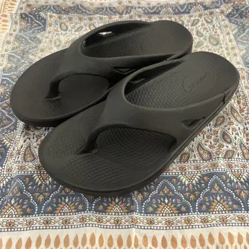 OOFOS 우포스 리커버리 샌들 블랙 23cm