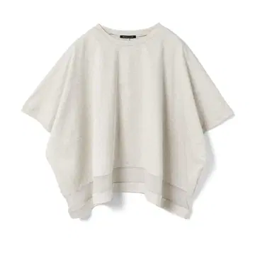 mizuiro ind 메쉬 믹스 와이드 풀오버