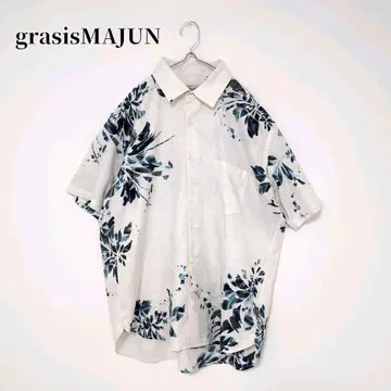 오키나와 새상품급 grasys 마준 남성용 카리유시 의류 XL