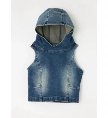 LAGUA GEM WASH HOODIE 데님 상의
