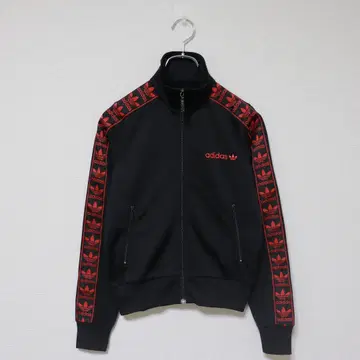 Adidas Originals 트랙 자켓 블랙 레드 S