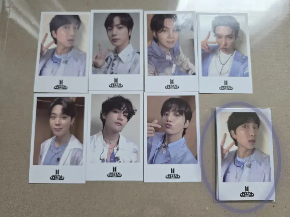 Bts FESTA PHOTO CARD Festa Dico photocard 7 Member SET