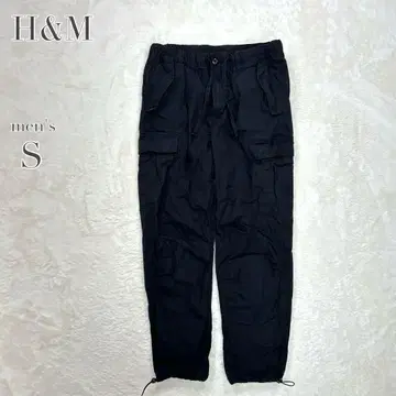 H&M 남성용 카고 팬츠 캐주얼 심플 빅 사이즈 드로 코드 구제 의류