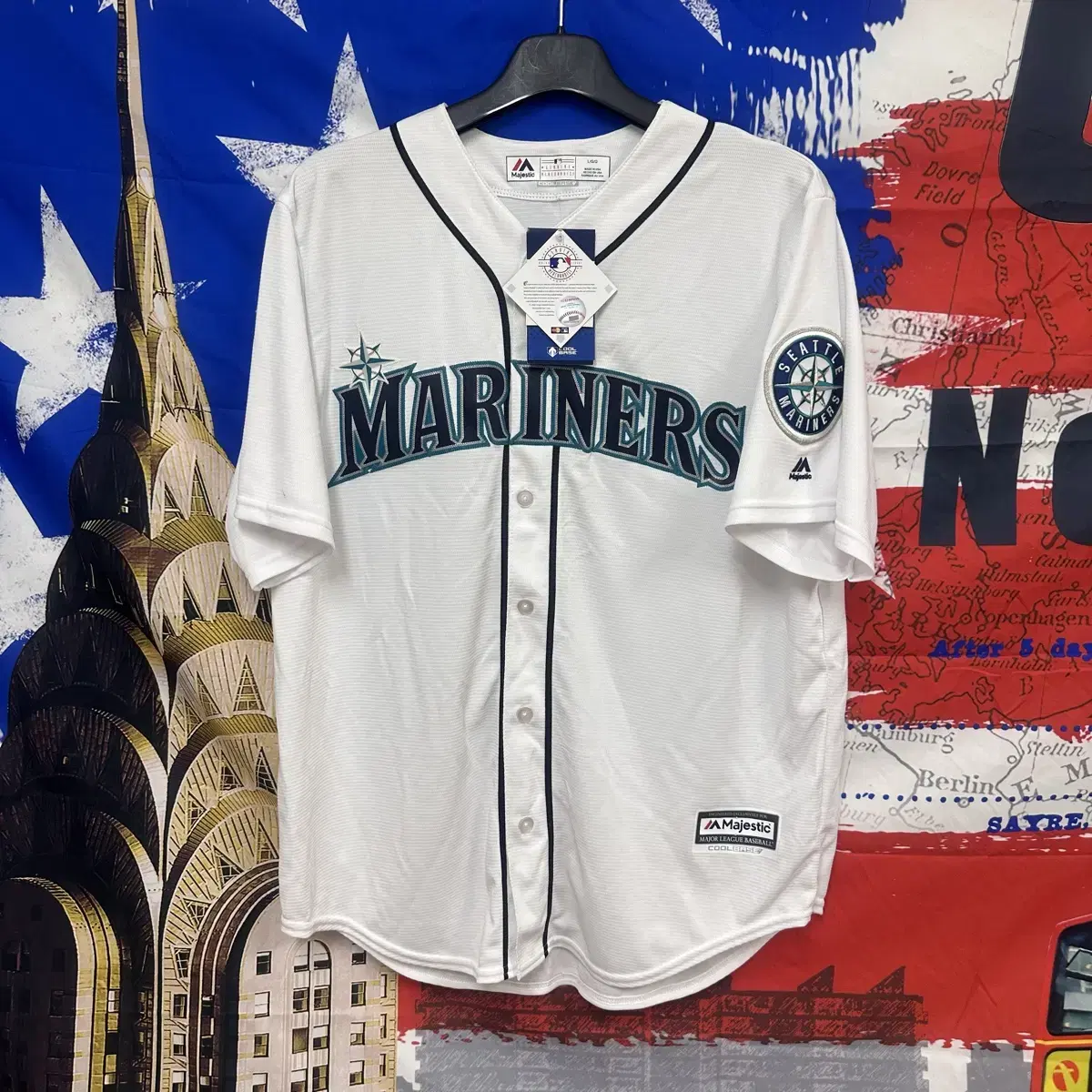 99. New Majestic Seattle Mariners Uniform Jersey L100