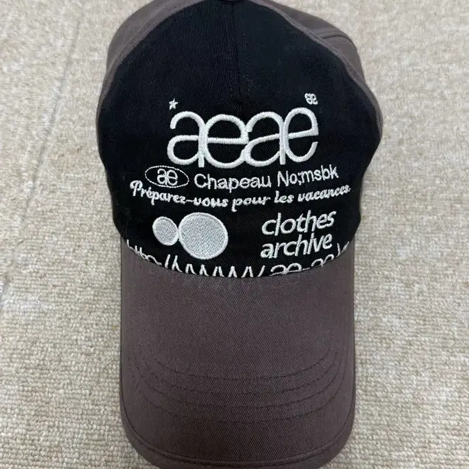 AEAE WEB LOGO DAMAGED CAP [DARK BROWN] on Bunjang Global Site.