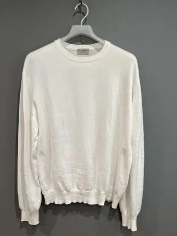 JOHN SMEDLEY 존스메들리 크루넥 니트 화이트 L