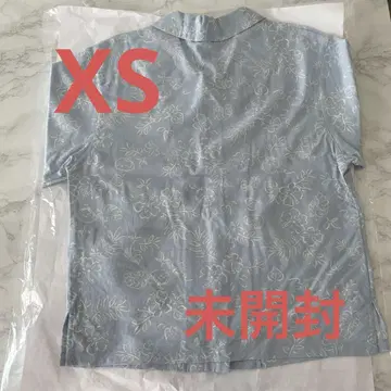 치이카와 (먼작귀) 지유 패턴 셔츠 XS 블루