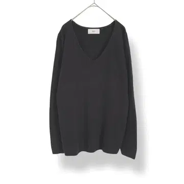 AZUL by moussy 아줄바이마우지 아크릴 니트 V넥 블랙