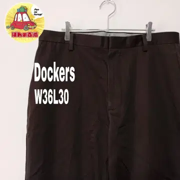 미국 구제 의류 Dockers 치노 팬츠 W36L30 노턱 블랙