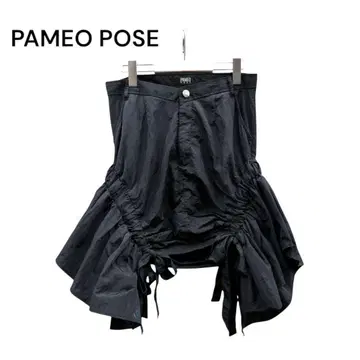 PAMEO POSE 파메오 포즈 V 벨트 스커트 나일론 스커트