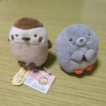 스미코구라시 스즈메 모구라 테노리 봉제 인형 2개 묶음 판매