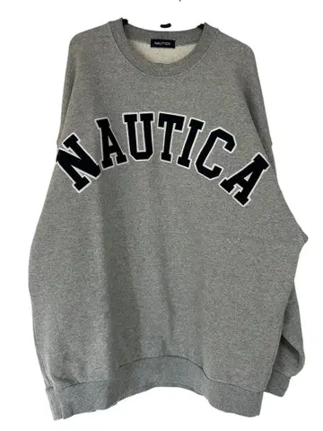 NAUTICA 그레이 로고 트레이닝복