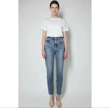 새상품 moussy 마우지 하이웨스트 이즈엠 스키니 24 블루