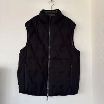 ARMANI EXCHANGE 다운 베스트 퀼팅 더블 지퍼 블랙