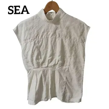 SEA 린넨 슬리브리스