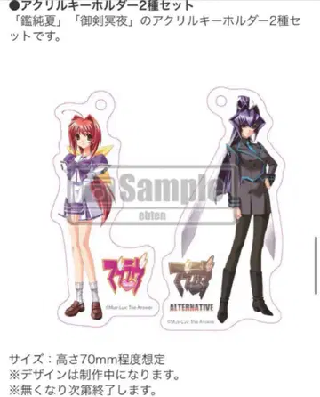 패미통 DX 팩 혜택 아크릴 키링 Muv-Luv(마브라브)