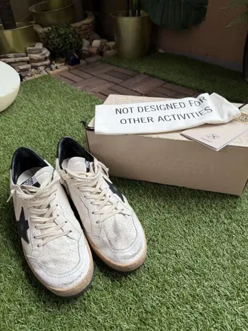 GOLDEN GOOSE 화이트 내퍼 가죽 블랙 스타 Ball Star