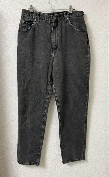 Lee 리 블랙 데님 테이퍼드 청바지 그레이 W31 L30