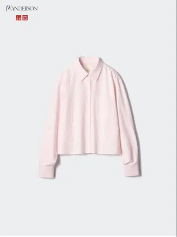 유니클로 JWA 콜라보 옥스퍼드 셔츠 스트라이프 핑크 M