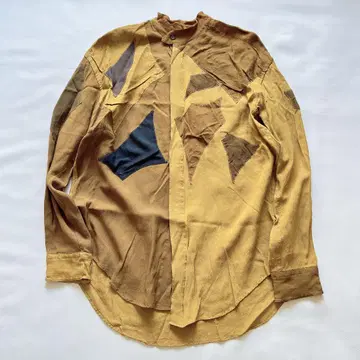 90s 피체 패치워크 디자인 긴팔 셔츠 돈코니