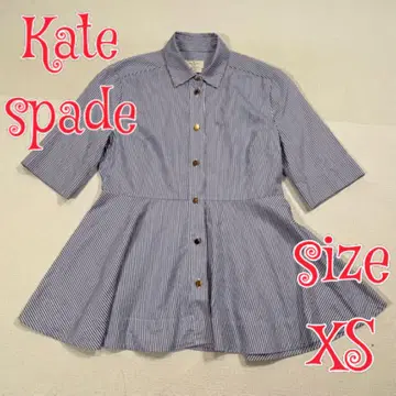 kate spade 스트라이프 셔츠 블루 XS 케이트 스페이드