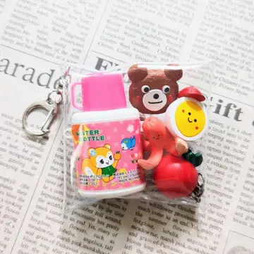 가챠 파우치 레트로 스이토 핑크 도시락 내용물