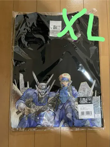 시로 마사무네의 세계전 애플 시드 티셔츠 XL
