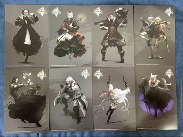 FF14 FFXIV 에오르제아 카페 칠흑 엽서 컴플리트