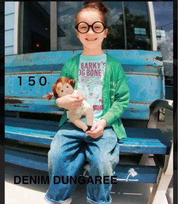 DENIM DUNGAREE 텐직 플로키 01 빅 실루엣