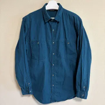 Patagonia 긴팔 셔츠 다크 그린 코튼 아웃도어