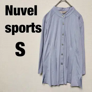 Nuvel.Sports 밴드 카라 튜닉 셔츠 큐프라 일본제