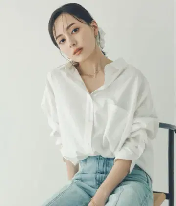 anuans 아누앙스 스탠다드 셔츠 화이트