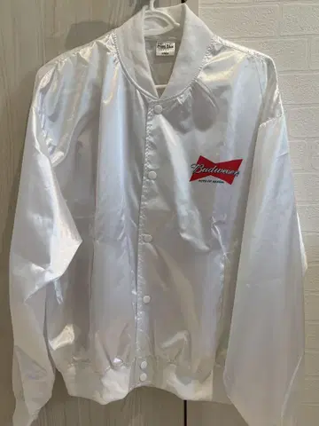 Budweiser 나일론 자켓 화이트