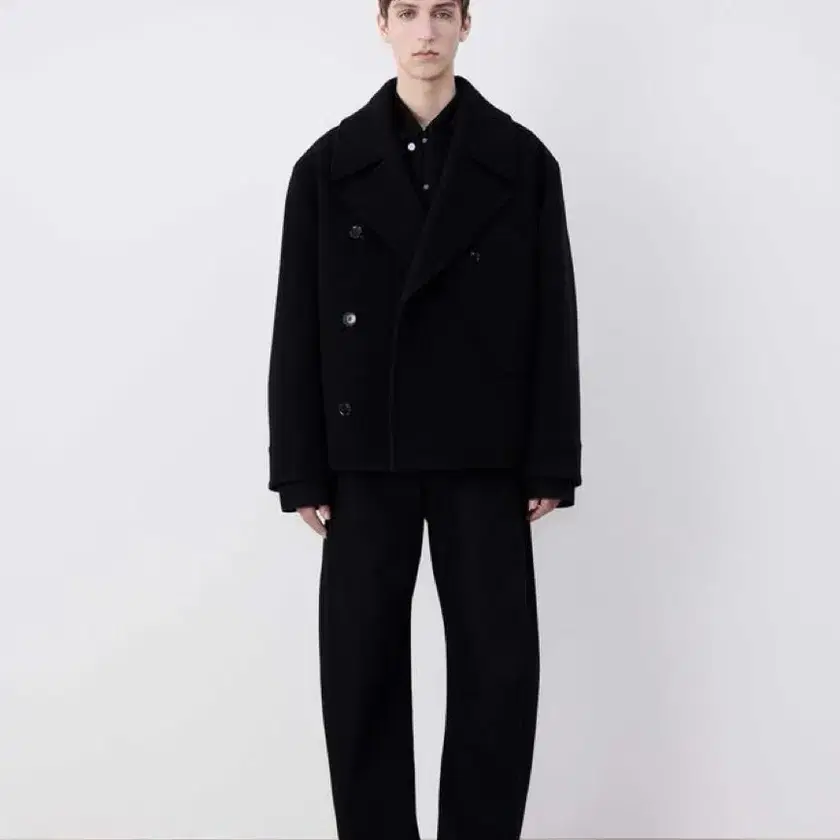 LEMAIRE ディスパッチピーコート XS ブラック LEMAIRE ディスパッチピーコート XS ブラック LEMAIRE ディスパッチ