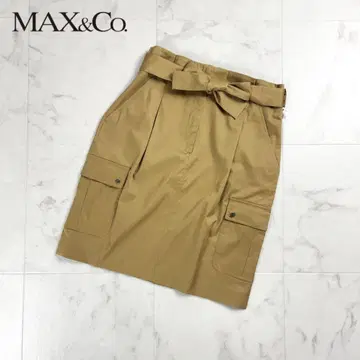 새상품 MAX&Co. 카고 스커트 카멜 사이즈 40*CD1061