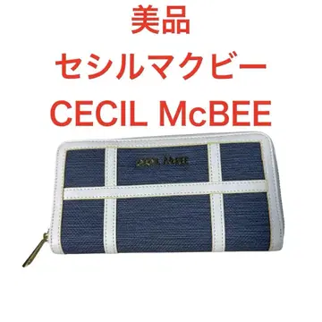 새상품급 CECIL McBEE 세실 맥비 라운드 지퍼 장지갑 지갑