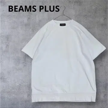 빔즈 플러스 컷오프 슬리브 반팔 맨투맨 티셔츠 얇은 소재 오버 사이즈