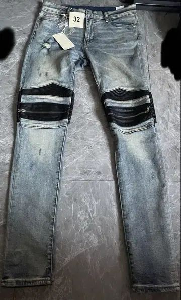 mnml 바이커 데님 블루 size32