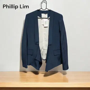 Phillip Lim 네이비 테일러드 자켓