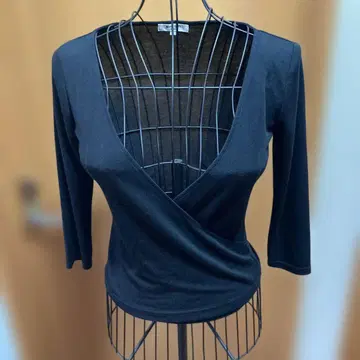 블랙 랩 스타일 오분 소매 상의