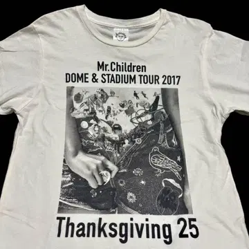 Mr.Children TOUR 2017 티셔츠 M 사이즈 화이트