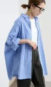 프레임워크 하프 슬리브 판초 셔츠 블루