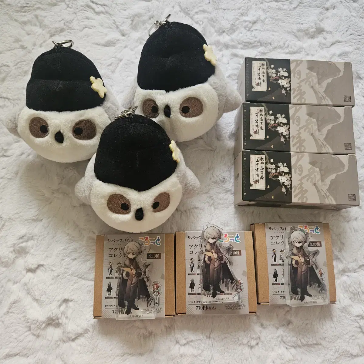 [Set] Reverse: 1999 Winter Acrylic Corotto Hanging Scroll Eurasian Nuthatch Doll Unsealed