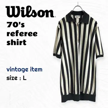 70's WILSON 레페리 셔츠 / 빈티지 스트라이프 구제 의류