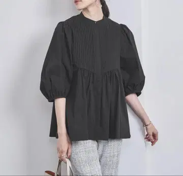 유나이티드 애로우즈 핀턱 7SL 블라우스