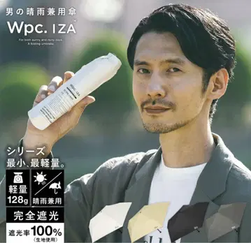 Wpc. IZA 접이식 우산 블랙 128g 완전 차광