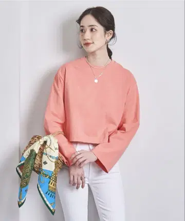 <UNITED ARROWS> C 숏 롱 슬리브 티셔츠