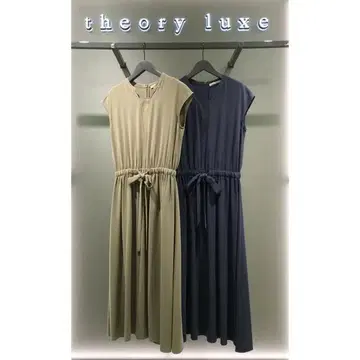 theory luxe 트리아세테이트 롱 원피스 40