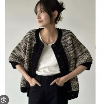 CLANE 클라네 HALF SLEEVE KNIT CARDIGAN