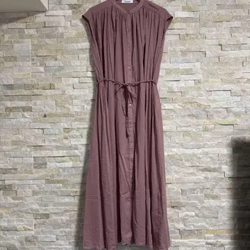 어반 리서치 셔츠 원피스 핑크